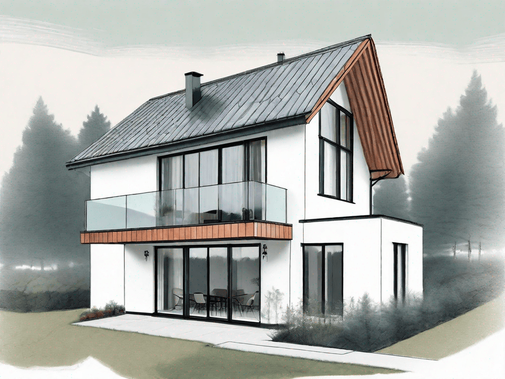 A danish-style house with an eternit roof